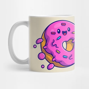 Cute Doughnut Flying Cartoon Mug